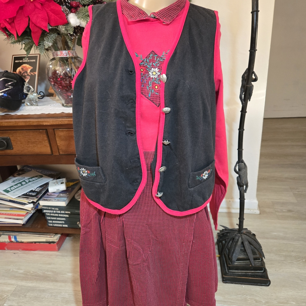 Whitestag Vintage Skirt, Shirt And Vest Outfit, German Inspired.  Lightly worn.